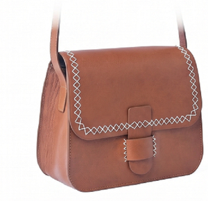 Bolso Bandolera de Cuero Genuino para Mujer, Estilo Boho Chic, con Cierre de Solapa, Bordado, Estilo Vintage, Bolso de Mano Premium de Moda - Product Image 3