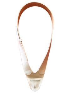 Genuine Leather Eco-Friendly Breathable Vintage Cream Color Solid Copper Pin Buckle Casual <b>Dress</b> <b>Belt</b> Napoleonic British <b>Belts</b> - Product Image 4
