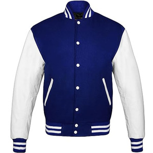 Varsity Letterman Baseball Collegiate Varsity <b>Jacket</b> With <b>Leather</b> Sleeves Varsity <b>Jacket</b> for Men - Product Image 1