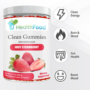 Gomitas Veganas Sabor Fresa para Quemar Grasa Abdominal, Sin Azúcar, Promueven la Salud Intestinal, OEM ODM, Gomitas Orgánicas Personalizadas - Product Image 4