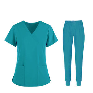 Uniformes Médicos de Lona de Alta Calidad en Oferta, Uniformes de Enfermera, Blusas y Pantalones, Uniformes de Hospital para Verano, Cómodos, Unisex, Nuevos - Product Image 6