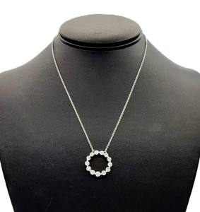 Collar con colgante minimalista de diamante natural cultivado en laboratorio con engaste de puntas circulares, oro macizo de 10K 14K, joyería fina y delicada, regalo para ella - Product Image 5