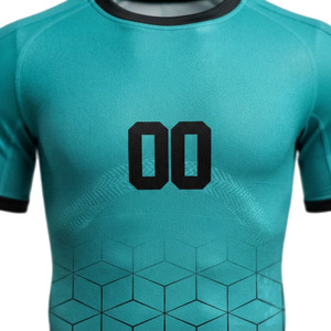 Conjunto de Camiseta de Fútbol Personalizada Unisex con Cuello en V y Manga Larga, Impresión por Transferencia de Calor, 100% Poliéster, Uniformes de Fútbol para Jóvenes - Product Image 5