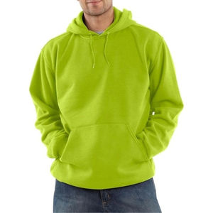 Sweat à capuche pour homme en molleton 100% coton de haute qualité, imprimé en relief, style streetwear, couleur rouge - Product Image 3