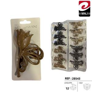 PINZAS Pince à cheveux en cristal rose 10 cm, accessoire de mode - Product Image 3