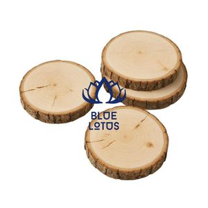 Sous-verres en bois poli écologiques, très demandés |   Planche ronde en bois massif naturel, lisse, à suspendre au mur, export en vrac - Product Image 1
