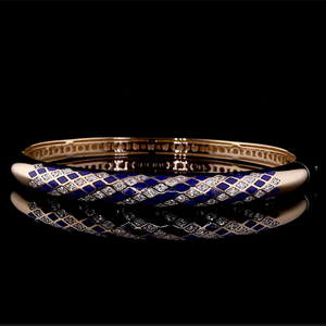 Luxury Rhodium Plated IGI Certified Lab Grown Diamond <b>Bangle</b> <b>Bracelet</b> Twisted Pave Crystal Engagement Wedding Party Gift - Product Image 1