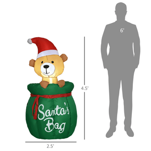 Decorazioni Gonfiabili a Forma di Orso per Esterni, Addobbi Festivi per Giardino - Product Image 2