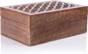 Caja Organizadora de Juguetes de Madera Hecha a Mano, Acabado en Nogal Pulido, Tapa con Bisagras, Diseño Moderno y Lujoso, 4 Niveles, Duradera - Product Image 4