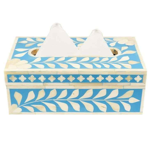 Custom Bone Inlay Tissue Box with Stunning Mother of Pearl Detailing Luxury Dining Area Bar Accessory - Product Image 4