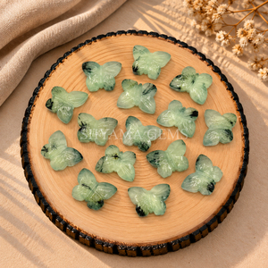 Prehnite <b>Butterfly</b> Shape 13mm Faceted Gemstone <b>Beads</b> for Jewelry Making Wholesale Loose Stone <b>Beads</b> Craft Supplies - Product Image 2
