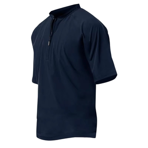 Veste de baseball et softball unisexe OEM, imperméable, col montant, fermeture éclair quart de tour, bas ajustable, pour salle de frappe - Product Image 1