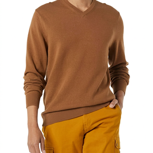 WARPRO INDUSTRY Pull-over pour homme gris foncé en maille unie respirant anti-plis imprimé délavé à manches longues coupe classique - Product Image 6
