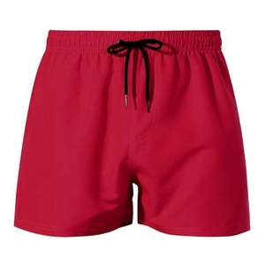 Pantalones Cortos de Hombre al por Mayor, Ecológicos, Transpirables, Antiarrugas, de Poliéster, Cintura Media, con Cordón Ajustable y Bolsillos, Lisos - Product Image 1
