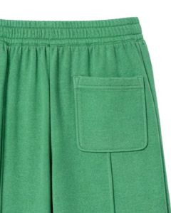 Pantalon de survêtement vert herbe pour femme, coupe large, taille élastique avec cordon de serrage, décontracté, coupe droite, doux et confortable pour la détente - Product Image 3