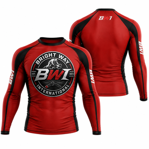 Camiseta de Manga Larga para Hombre BWI, Color Rojo, Protección UV, Impresión por Sublimación, Secado Rápido, para Adultos - Product Image 1