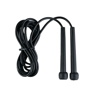 Corde à sauter rapide en PVC rouge ultra-légère avec poignées ergonomiques en plastique et cordon flexible pour entraînement aérobie rapide - Product Image 3