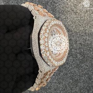 Montre de luxe Charm Jewells en acier inoxydable, boîtier de 40 mm, mouvement mécanique analogique, cadran en cristal saphir, résistance à l'eau 10 bars - Product Image 2