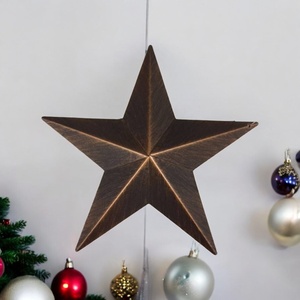 Antique Finish Metal Barn <b>Star</b> Iron Plaque for Wall <b>Hanging</b> Decor - Product Image 1