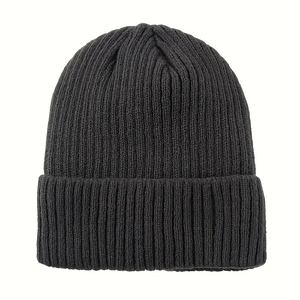 Fine Knit Beanie <b>Cap</b> Lightweight Warm Winter Headwear Smooth Texture Stretch Fit Casual Everyday Fashion Hat For Outdoor - Product Image 5