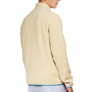 Sudadera de cuello alto con media cremallera de lana polar personalizada de alta calidad, sudaderas con capucha y sudaderas informales ajustadas de línea larga de hip hop para hombres - Product Image 4