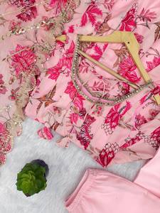 SGF-PRESENTA EL NUEVO TRAJE ANARKALI DE CORTESO DE CAMISETA CON ESTAMPADO FLORAL Y MODELO REAL PARA LA PRÓXIMA TEMPORADA DE FESTIVALES - Product Image 5