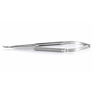 Portaagujas JACOBSON de titanio con tacto delicado, mandíbulas finamente cónicas, redondas, con o sin bloqueo, mango, longitud total ZETOMEDPRO - Product Image 1