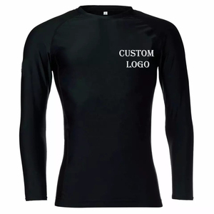 Customized Men's Rash Guard Swimsuit Custom Logo Neoprene Short Sleeve <b>Compression</b> 3mm Digital Printing Anti-Bacterial Quick Dry - Product Image 4