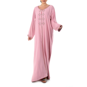 Stylish Arabian Jalabiya Dress for Women Lightweight Breathable Modest Wear Long Islamic Gown - Product Image 1