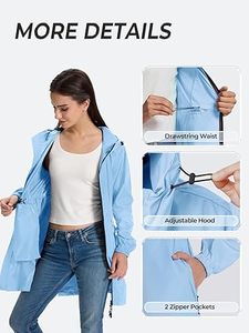 ผู้ผลิตเสื้อแจ็คเก็ตกันลมแบบ OEM สีสันตัดกัน เสื้อแจ็คเก็ตกันลมสำหรับผู้หญิง น้ำหนักเบา สำหรับเล่นกีฬา กันน้ำ มีฮู้ด - Product Image 6
