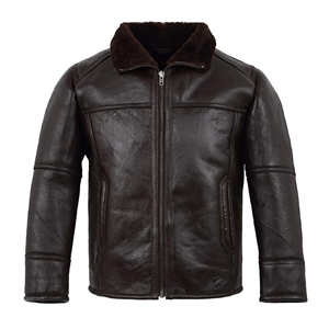 Luxury Men Genuine Leather <b>Jacket</b> Winter Collection New Arrival High Quality Wholesale Price Bomber Style Sleek Outwear - Product Image 1