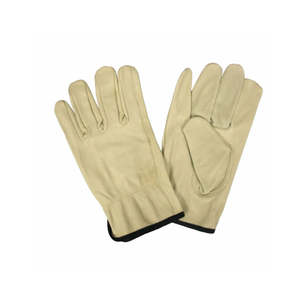 Nouveaux gants de conducteur haute visibilité en cuir véritable avec dos en maille respirante et design antidérapant pour le travail en entrepôt, pour hommes - Product Image 6
