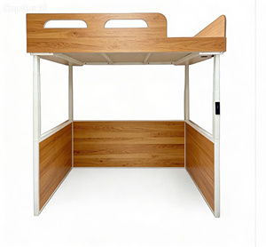 Kids Electric Full Size Steel Bunk <b>Bed</b> with Side Guard Rails Adjustable Height Smart Loft <b>Space</b> <b>Saving</b> Bedroom Furniture - Product Image 2