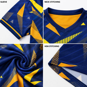 Ensemble de maillot de football, de soccer et de volley-ball personnalisé à manches courtes et short pour hommes et femmes avec votre nom, votre numéro et le logo de votre équipe - Product Image 6