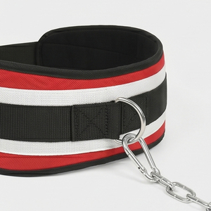 Ceinture de musculation professionnelle en néoprène robuste et écologique, design solide, respirante, imperméable, avec chaîne de sécurité pour la gym et le fitness - Product Image 2