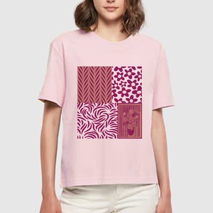 T-shirts à manches courtes légers de qualité supérieure pour femmes T-shirts vert clair en coton bio doux imprimé écologique - Product Image 3