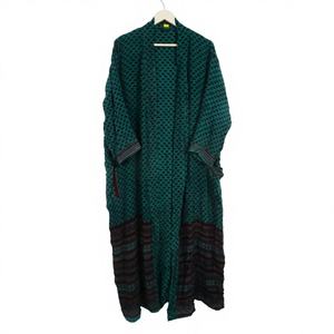 Kimono Japonés de Seda Vintage Hecho a Mano, Elegante, Floral, Bohemio, Largo, para Mujer, Chaqueta de Verano, Cubre Bikini - Product Image 1