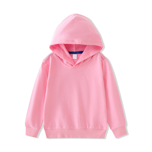 เสื้อฮู้ดเด็กไซส์ใหญ่ผ้าฝ้ายปักโลโก้ตามสั่ง OEM จากจีนและบังกลาเทศ แขนยาว สีพื้น - Product Image 1