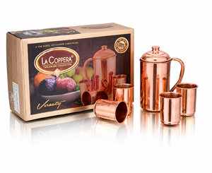 Carafe à jus et pichet à eau en acier inoxydable écologique au design classique pour usage commercial et hôtelier, idéal pour le camping |   En stock - Product Image 3