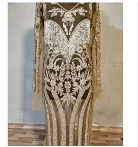 Kurti de créateur avec panneaux avant brodés, élégant travail de perles, tissu de panneau de robe au meilleur prix par le fournisseur - Product Image 4