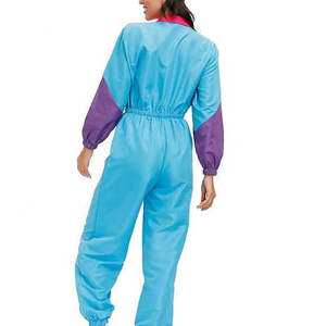 Ensemble coupe-vent à capuche en polyester pour femme, short long, vente en gros, tenues grandes tailles, fermeture éclair avant, taille élastique, imperméable, hiver - Product Image 2