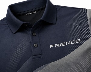 Polo Deportivo de Manga Corta para Hombre, Diseño Geométrico con Bloques de Color, Secado Rápido, Tejido de Poliéster, Corte Regular - Product Image 3