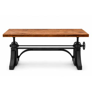 Industrial <b>Adjustable</b> Iron <b>Table</b> Base | Hand Crank Dining <b>Table</b> <b>Leg</b> | Heavy Duty Metal dining <b>table</b> Base for home and hotel - Product Image 3
