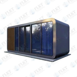 Maison préfabriquée FLKT, cabane Apple, structure en acier moderne, villa résidentielle pour l'extérieur, glamping mobile, bureau de jardin, CE/ISO - Product Image 3