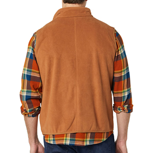 Chaleco de Forro Polar para Hombre, Cálido y Fácil de Usar, con Cierre Completo, Doble Color Sólido, Transpirable, de Secado Rápido, Diseño Personalizado, Precio Bajo - Product Image 2