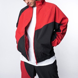 Sportswear Nylon Polyester Windbreaker Jacket Set Waterproof <b>Zip</b> <b>Up</b> Printed Sleeve Outdoor Tracksuit - Product Image 3