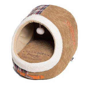 Cuccia per Cani di Design con Cuciture a Diamante e Vista Panoramica, Letto per Animali Domestici per Gioco Attivo al Chiuso - Product Image 1