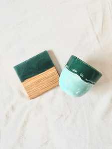 Handmade Resin River Acacia Wood Coaster Set Luxury Wooden Drink Coasters for Hot & Cold Beverages from india - Product Image 6
