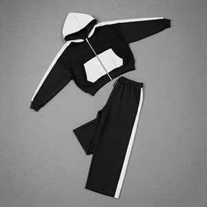 Survêtements unisexes 100 % coton de haute qualité à prix abordable, coupe régulière, streetwear d'hiver, vêtements décontractés imprimés, style vintage 2 - Product Image 3