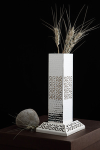 Modern Brass Silver Plated Handmade Wedding Tabletop <b>Vase</b> - Product Image 1